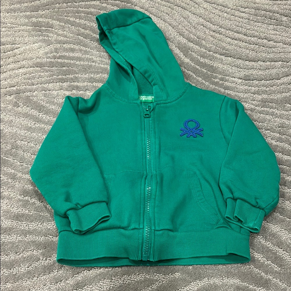 United Colors Of Benetton Teal Kids Hoodie